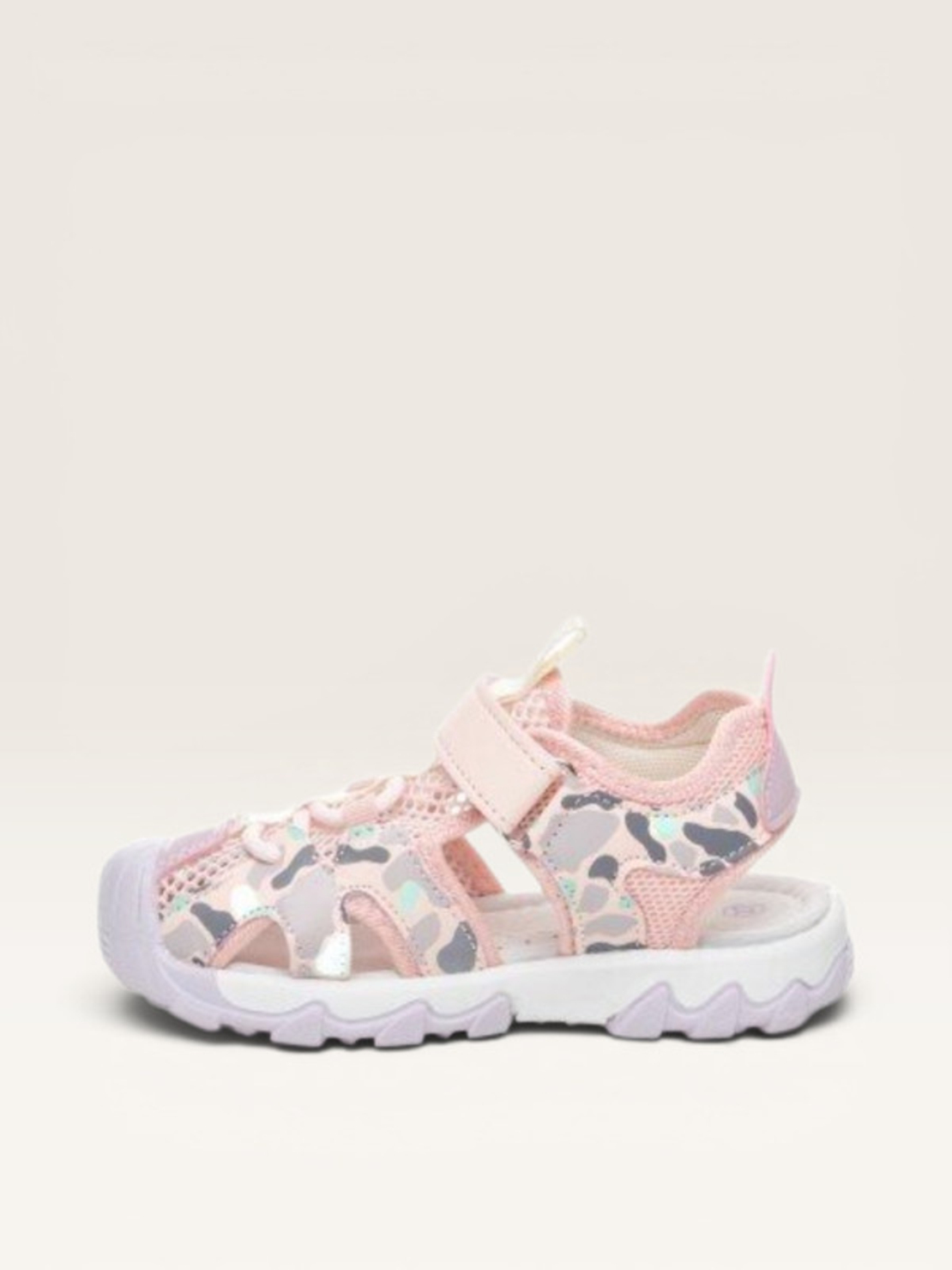 Детски сандали Mat Star с камуфлажен принт в розово W592009 pink