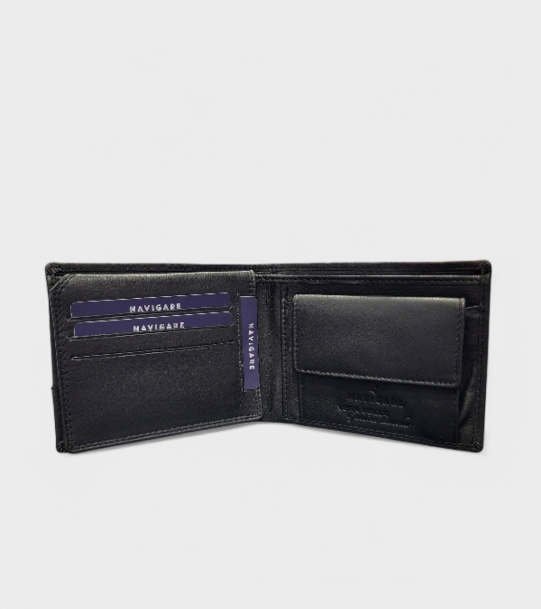 Мъжки портфейл портмоне от естествена кожа марка Navigare PF833-1 nero