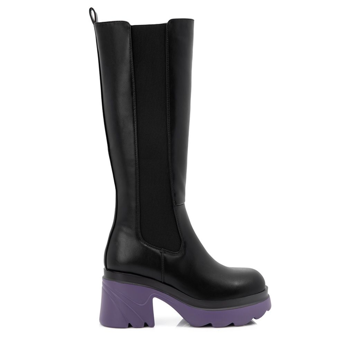 Дамски леки и удобни ботуши с лилава подметка модел: 8792-GG purpple