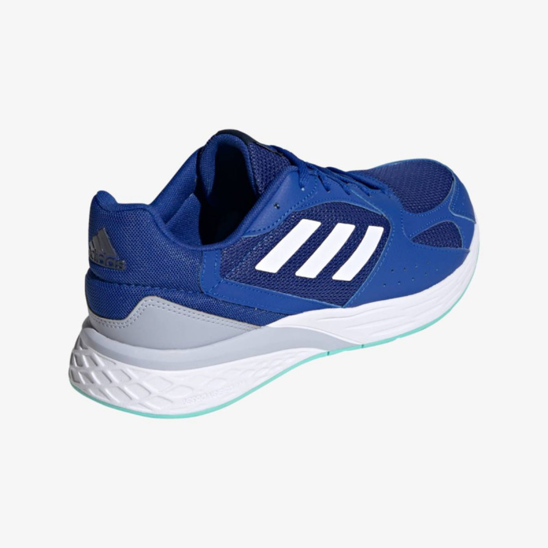 Мъжки спортни маратонки с мрежа в син цвят Аdidas Response Run