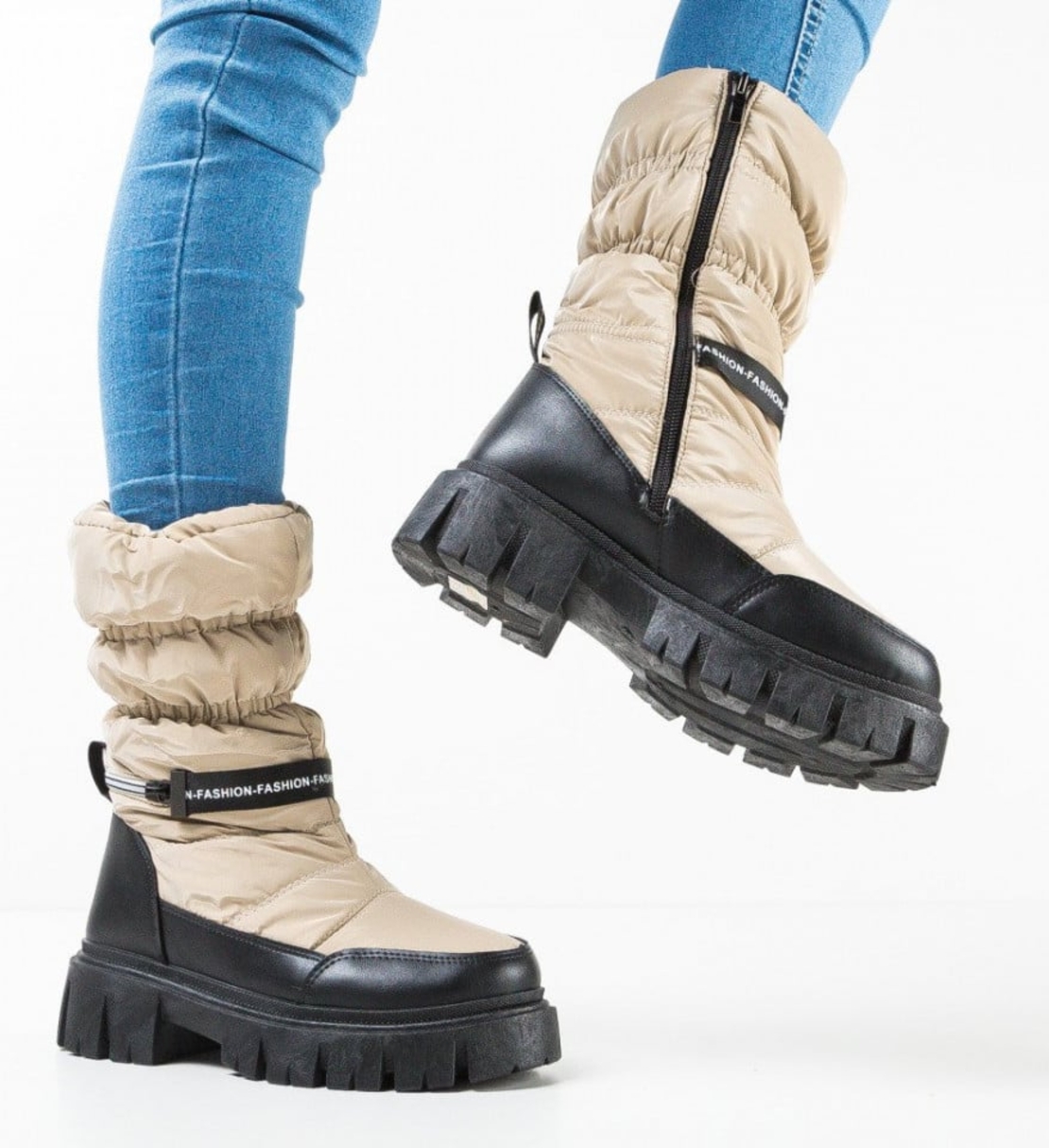 Дамски апрески в бежов цвят модел: 164160 beige