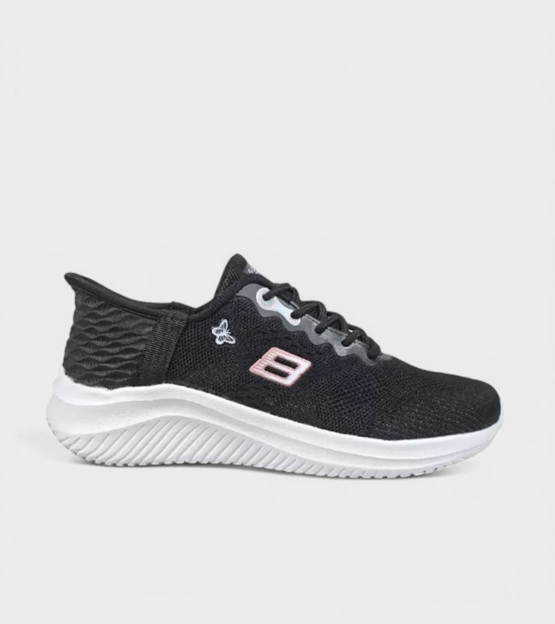 Дамски маратонки с мрежичка и лека подметка D2344-1 black