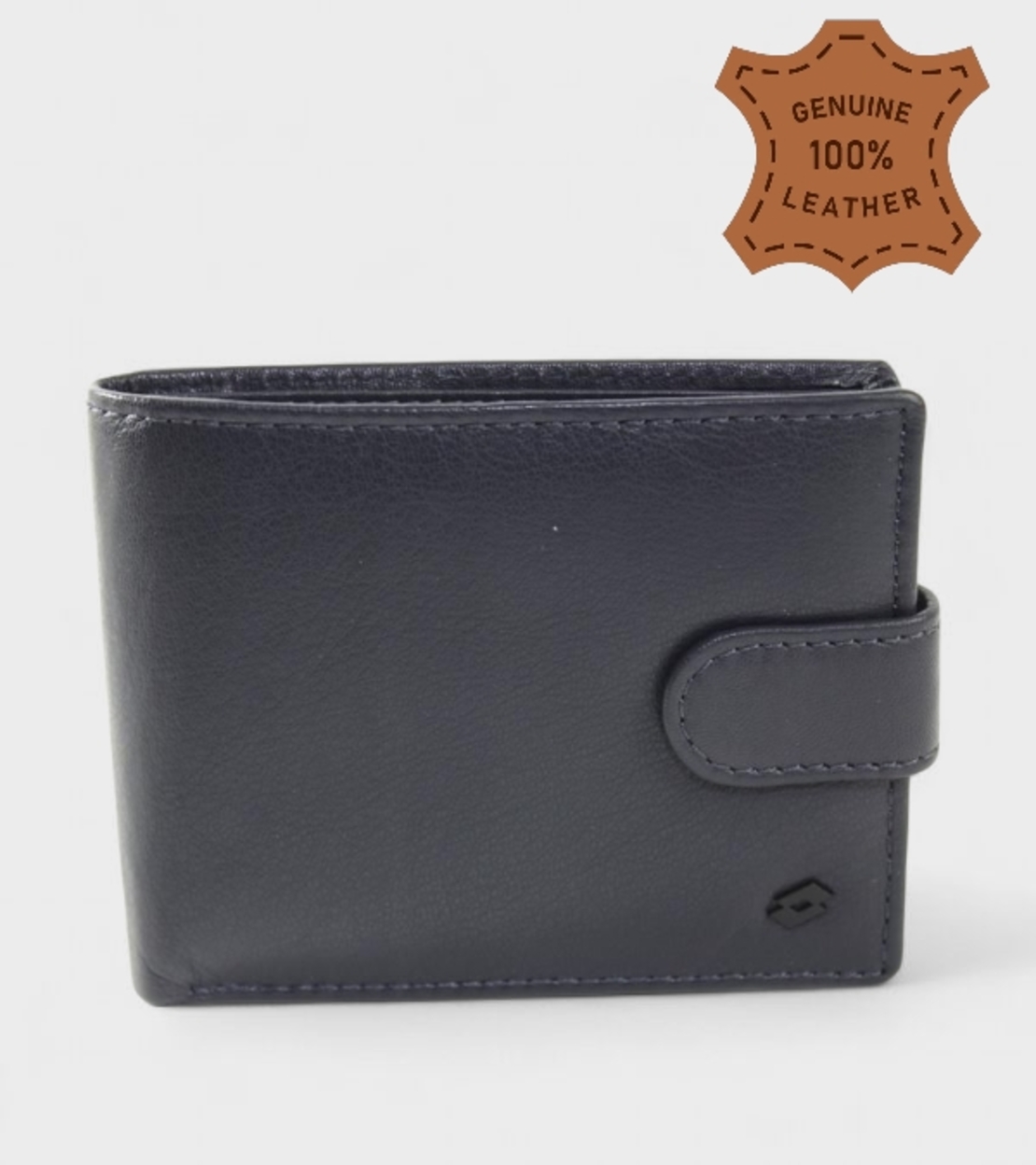 Мъжки портфейл Lotto от естествена кожа в син цвят с копче LTT914-U2L blue