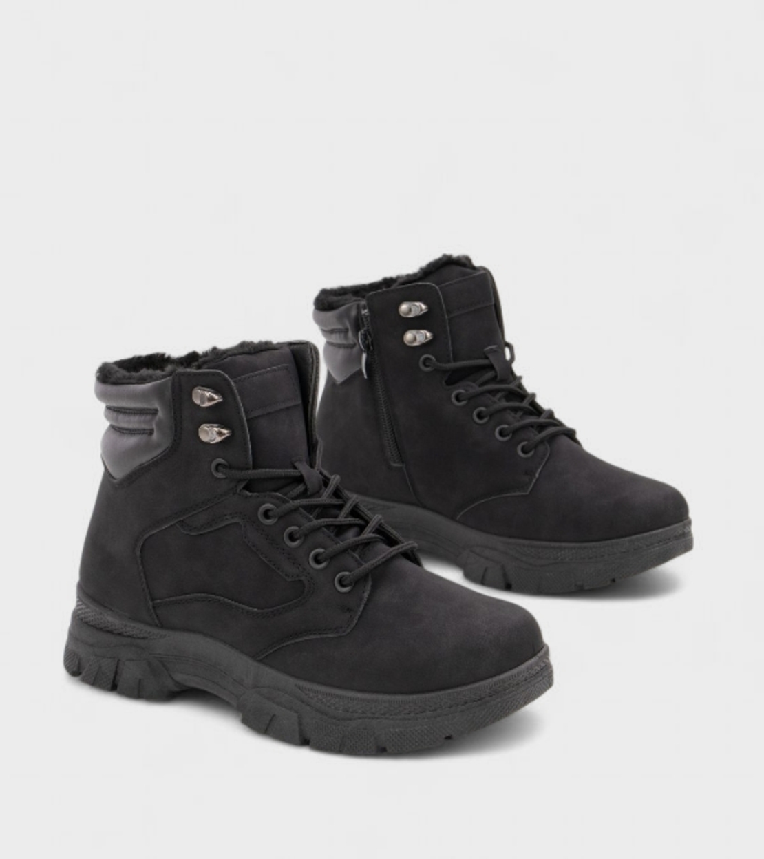 Дамски зимни боти с топъл хастар в черно B3110-1 black