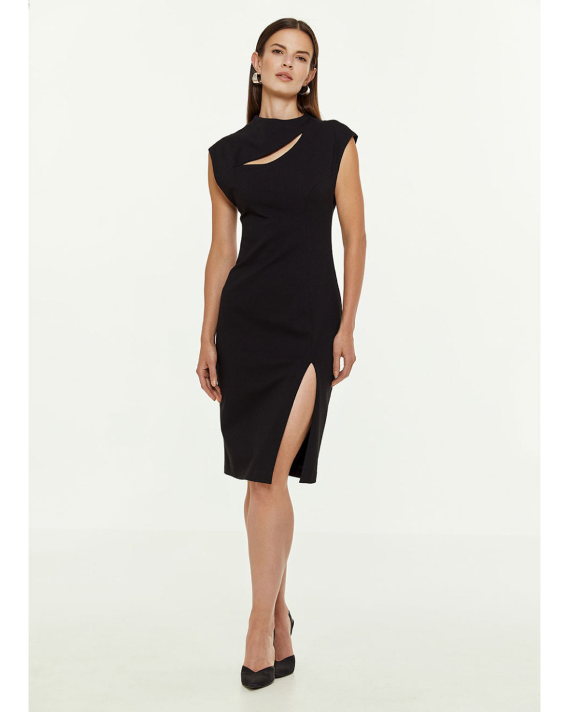 Dress with slit