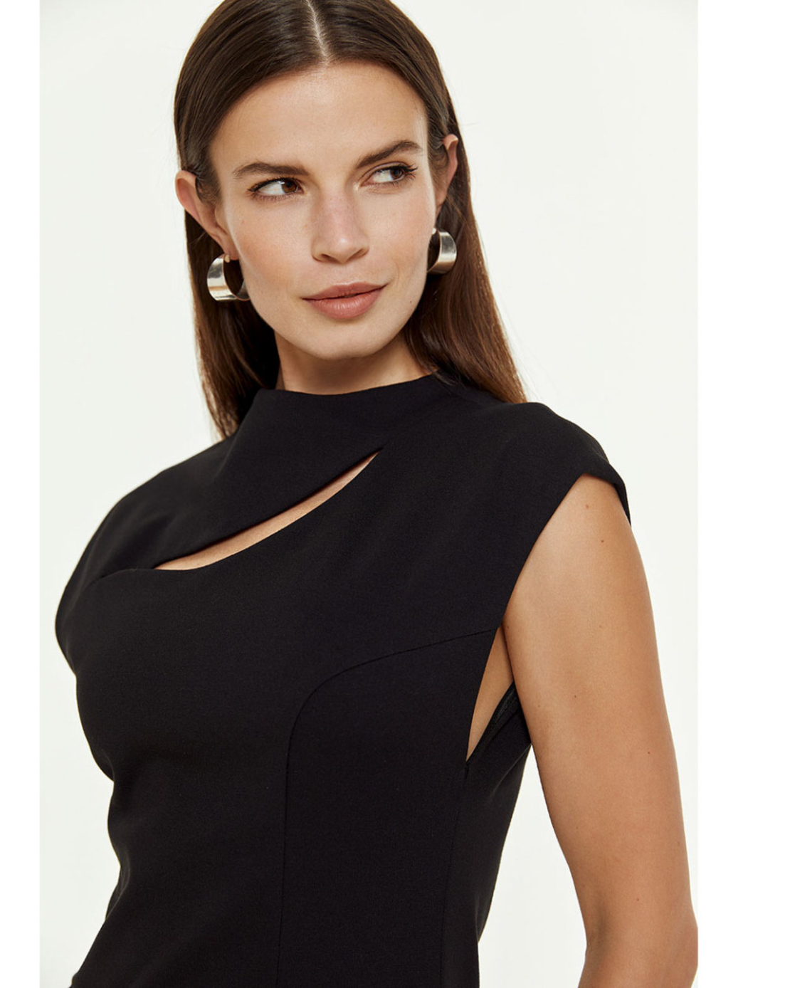 Dress with slit