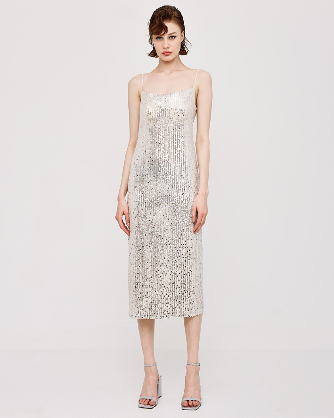 Sequin dress with low back