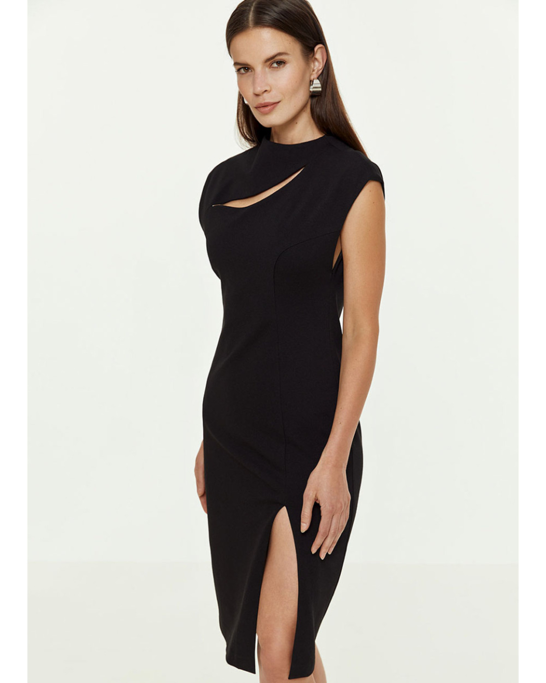 Dress with slit