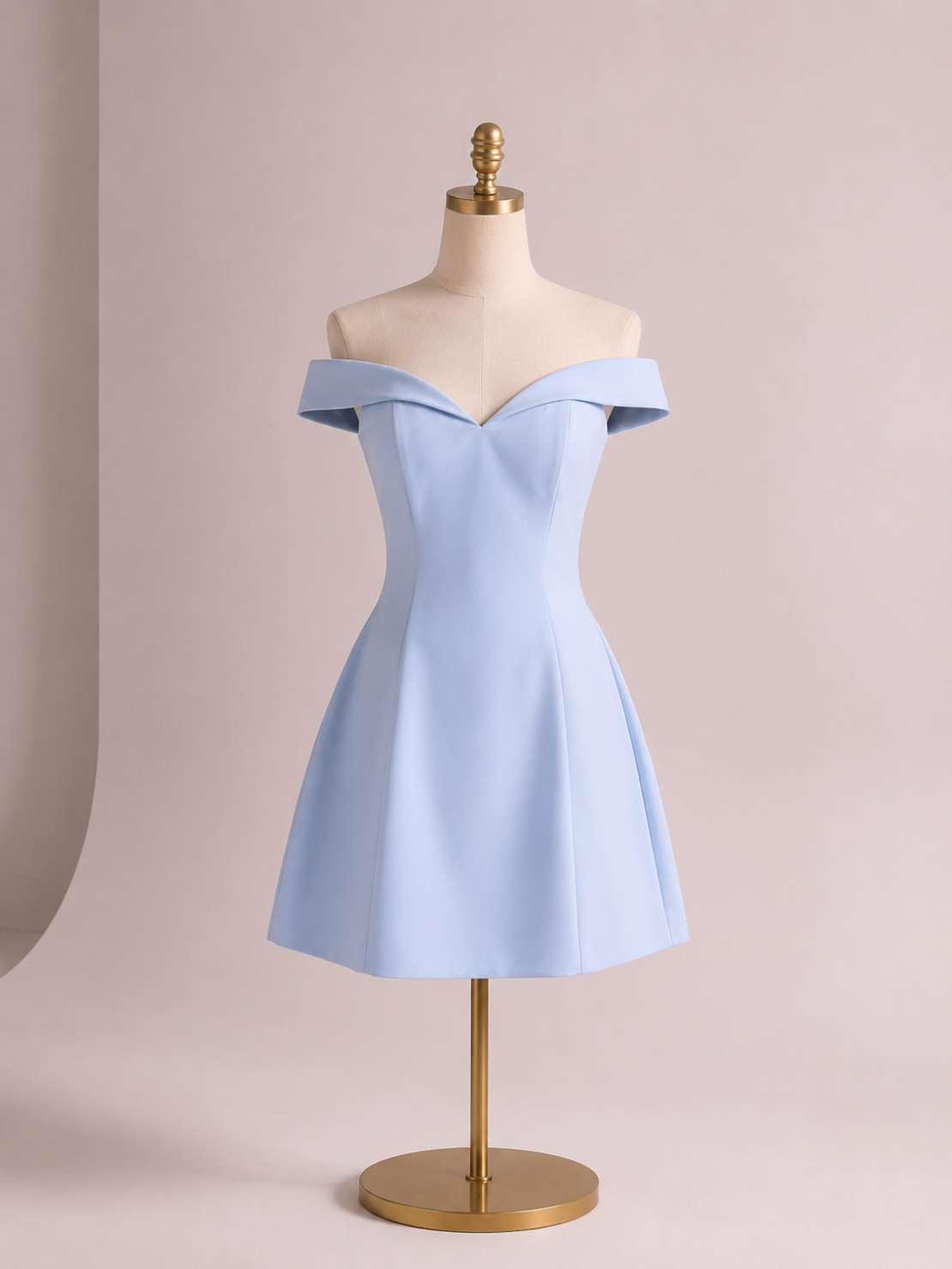 Baby blue dress