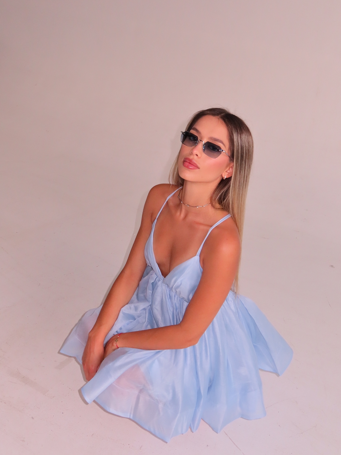 Ella Mini Dress – Blue