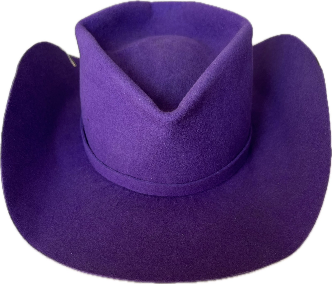 Purple handmade hat