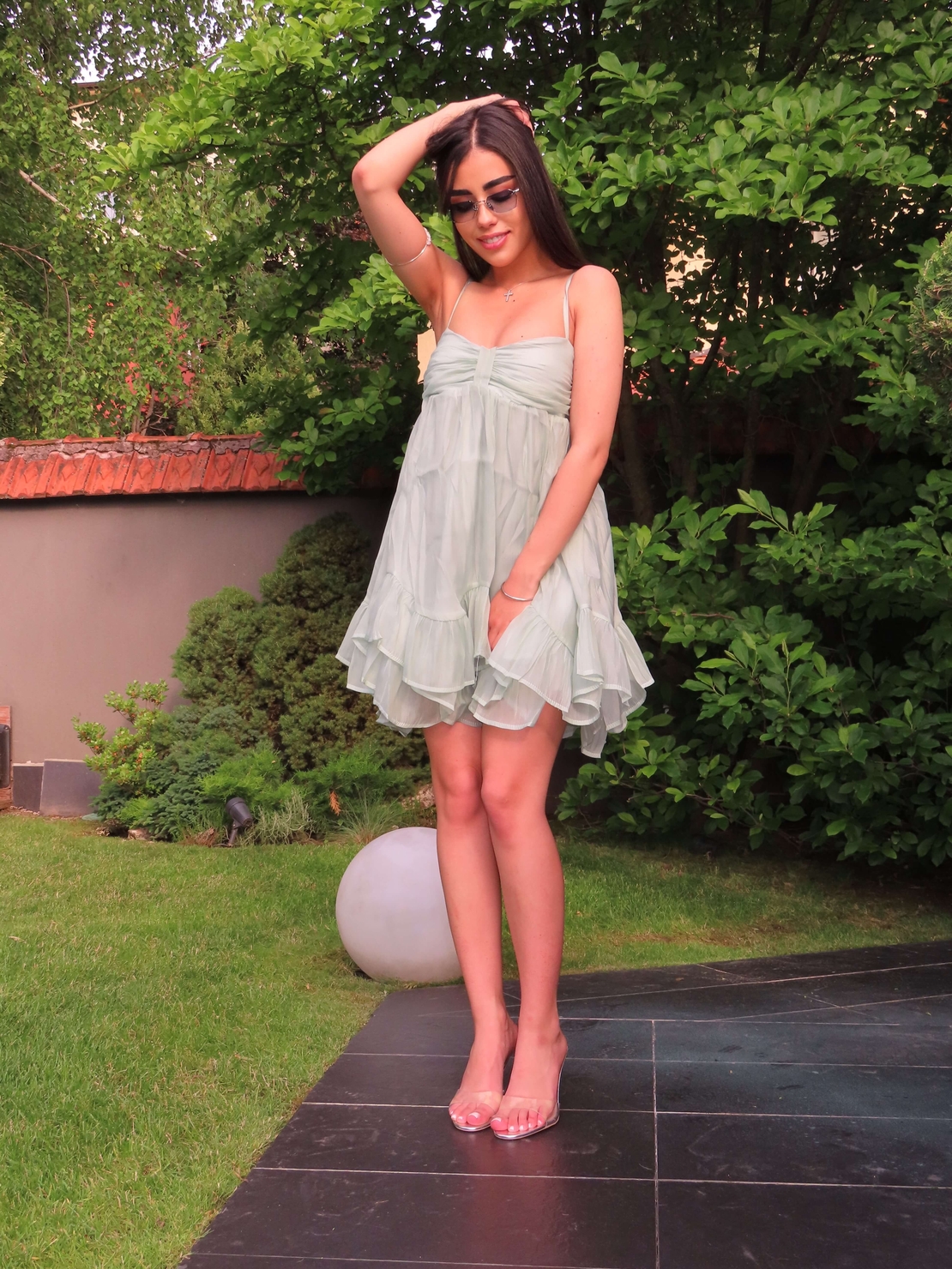 Monaco mint dress