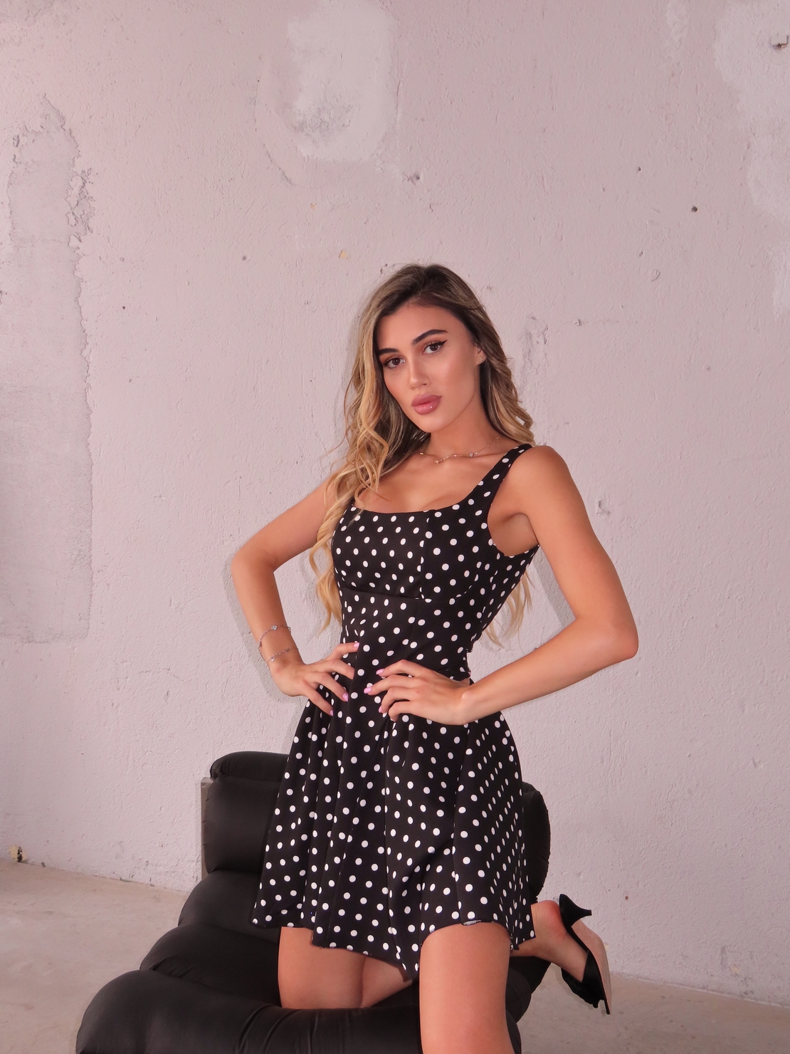 Dress with dots