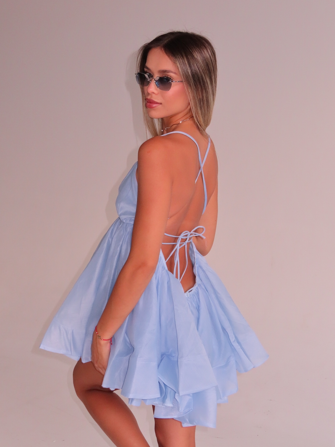Ella Mini Dress – Blue