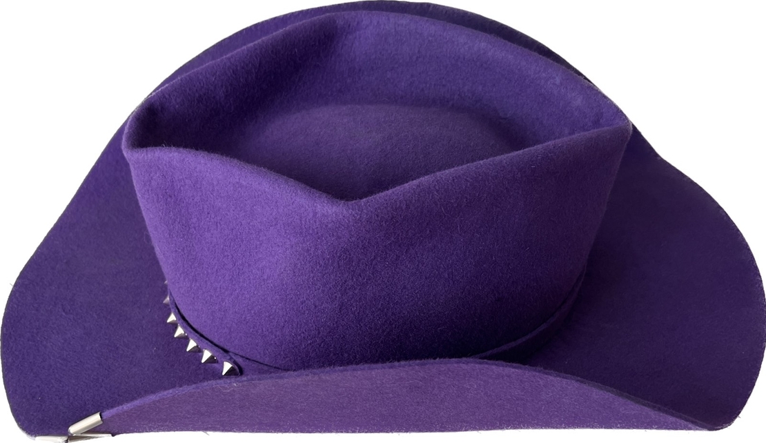 Purple handmade hat