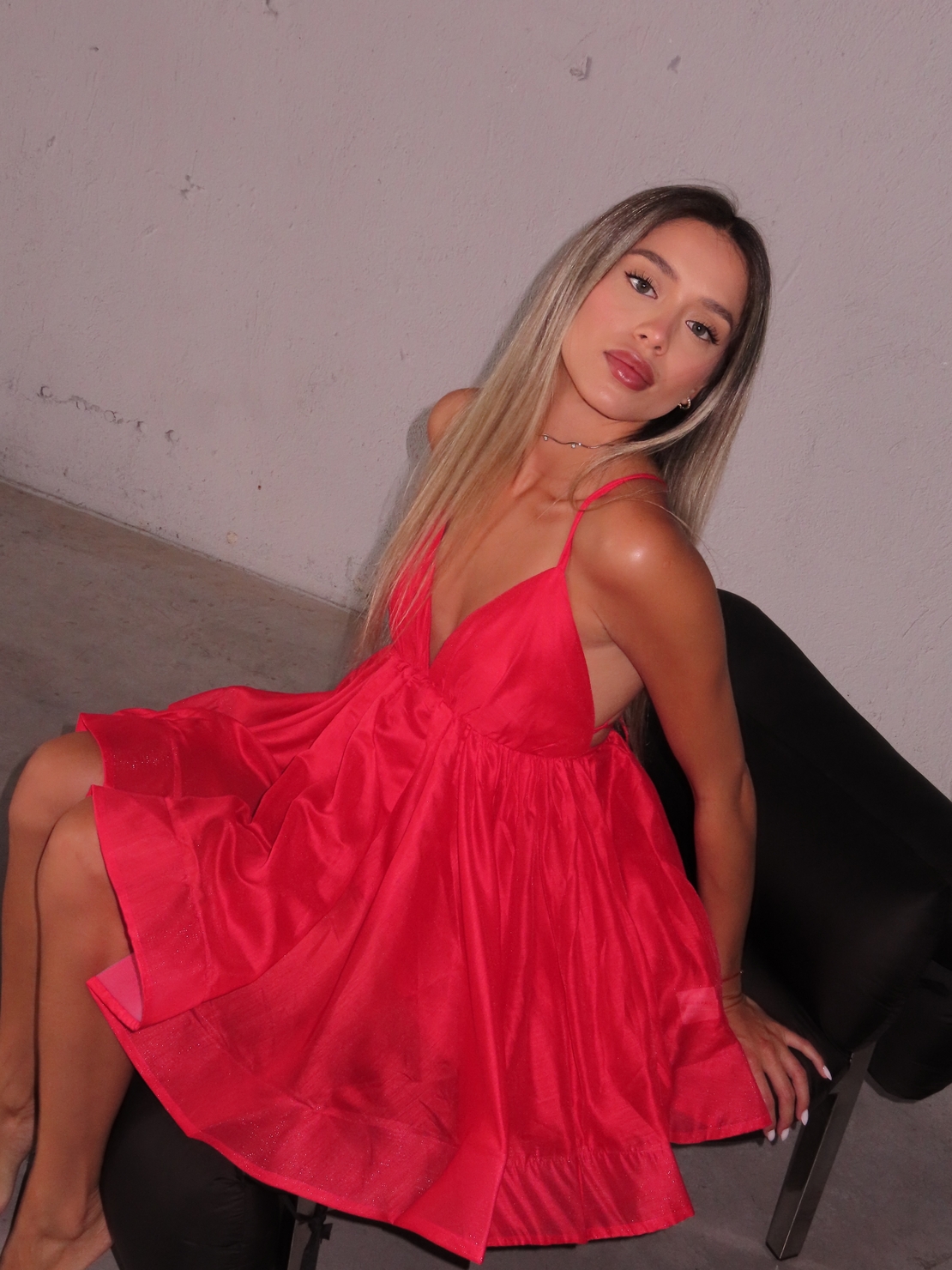 Ella Mini Dress – Red