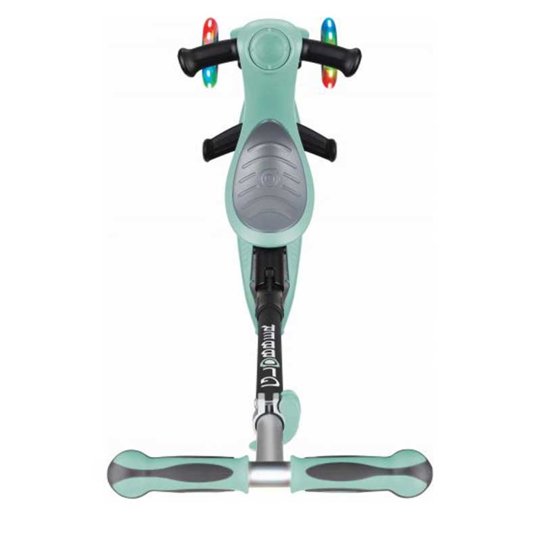 Тротинетка с родителски контрол 5 в 1 GO UP Deluxe Lights, ментово зелена