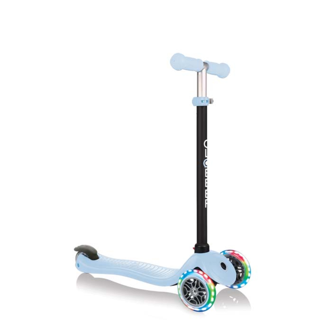 Тротинетка Globber 4 в 1 GO UP Sporty Lights - Пастелно синя