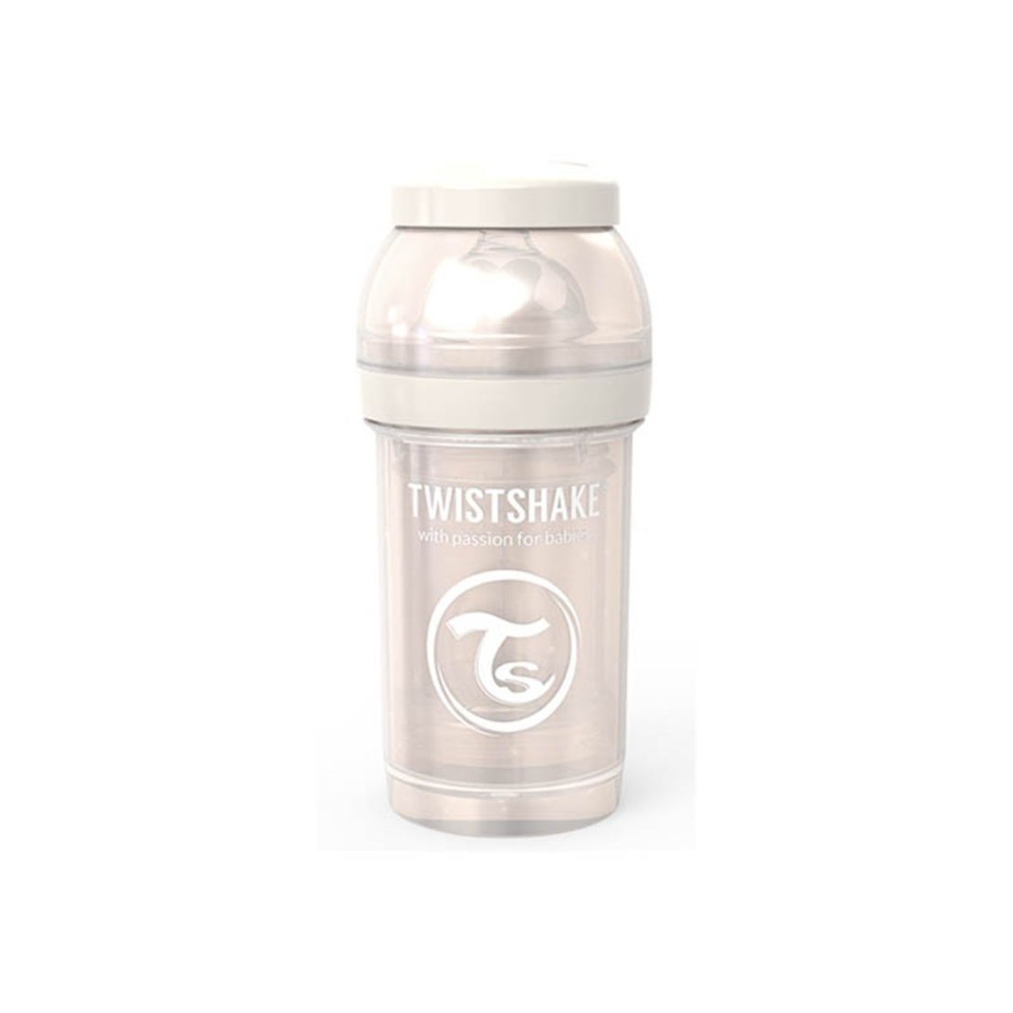 Шише против колики за бебета Twistshake 180 мл - Колекция Перла шампанско