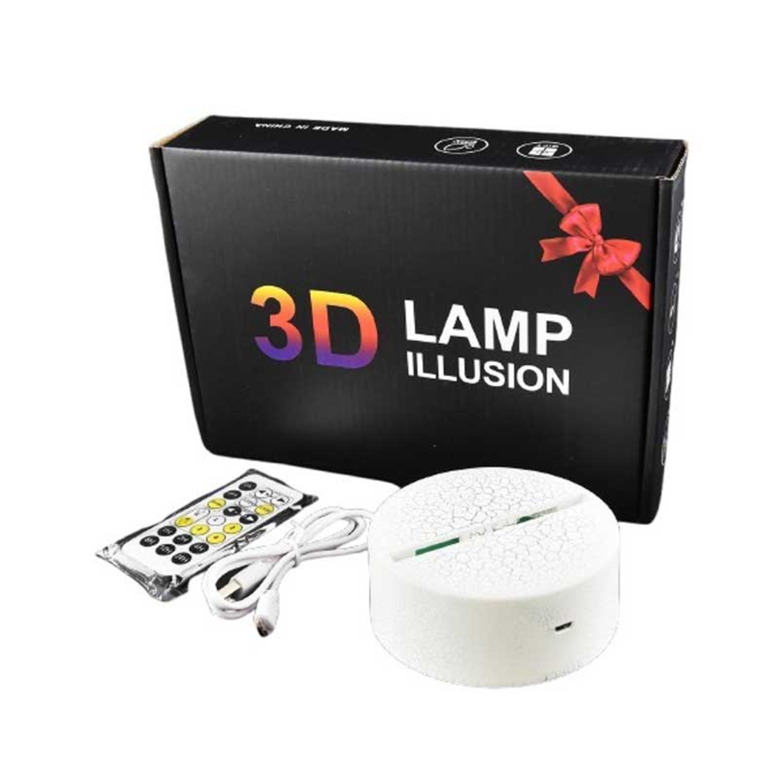 Декоративна 3D LED нощна лампа, Динозавър, променящи се цветове, 18 см