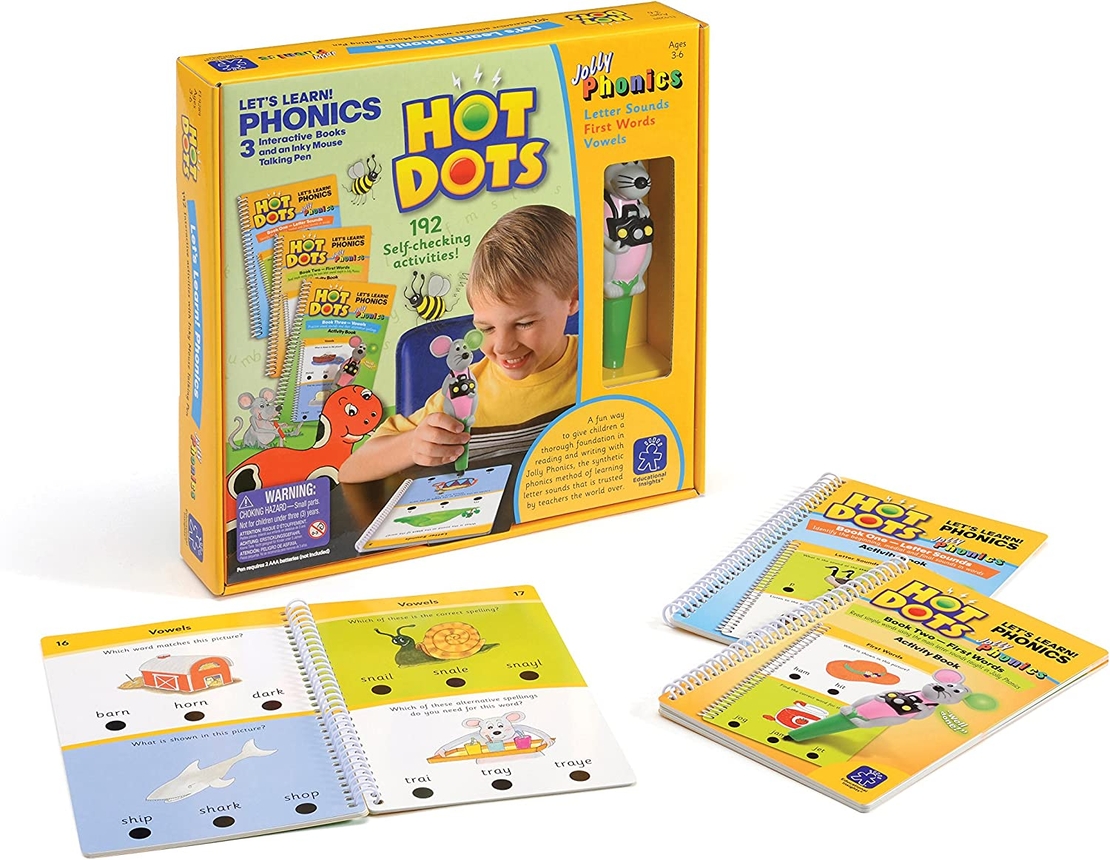Комплект от 3 книжки и говореща писалка "HOT DOTS"