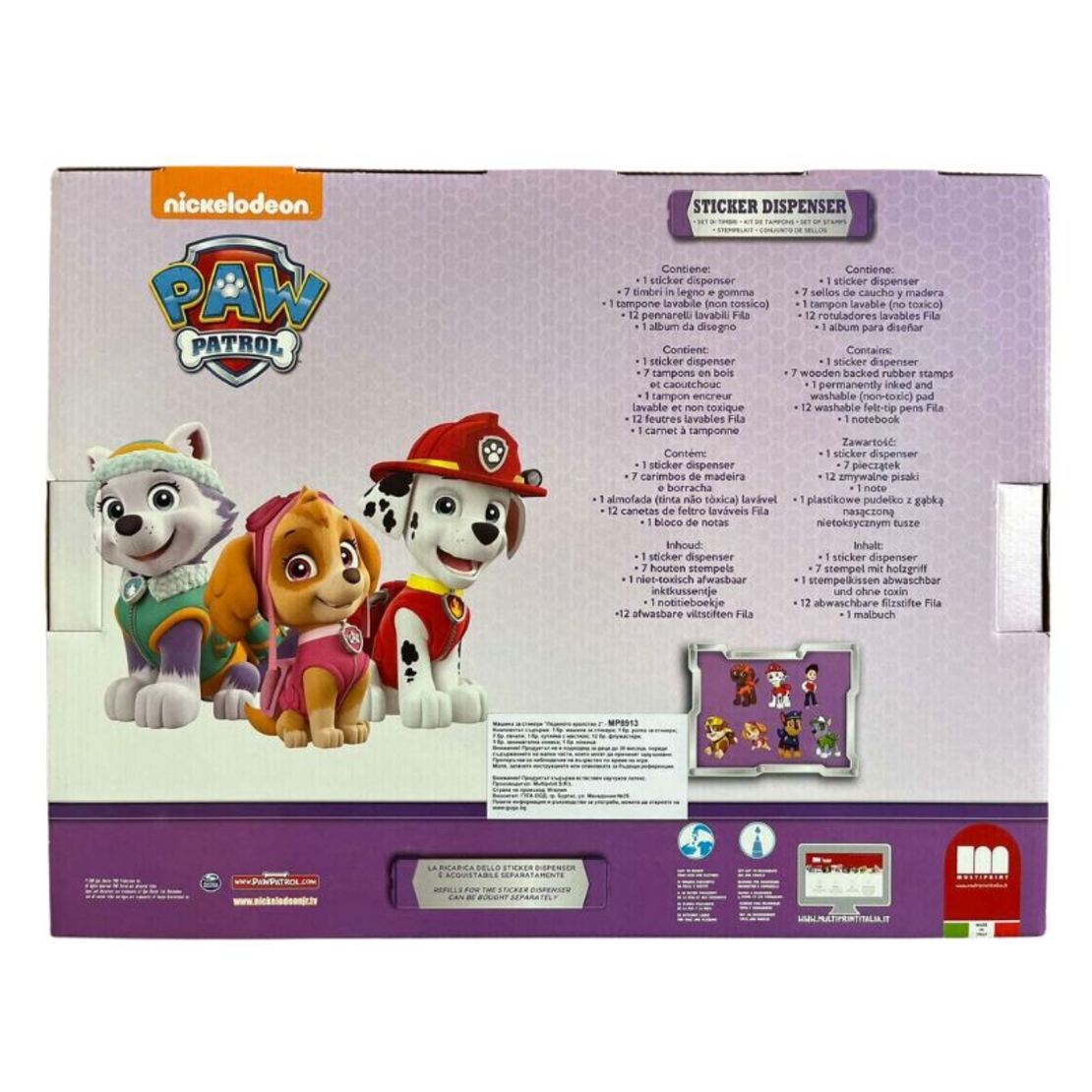 Креативен комплект "Paw Patrol" за момиче с машина за стикери и аксесоари