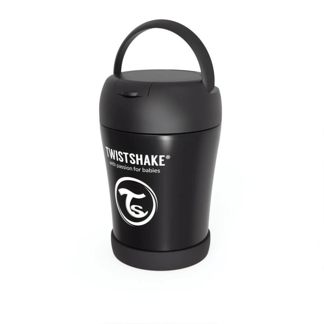 Контейнер за х
рана от неръждаема стомана Twistshake 6+ месеца черен