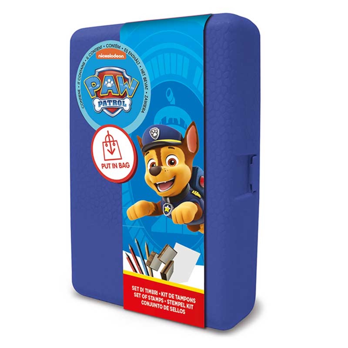 Кутия за съх
ранение "Paw Patrol" с аксесоари за оцветяване и 3 печата