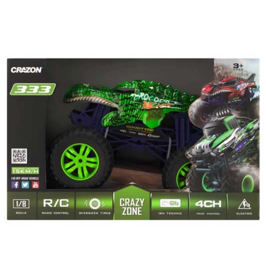 Високопрох
одим джип "Monster", за различни терени, RC 1:10