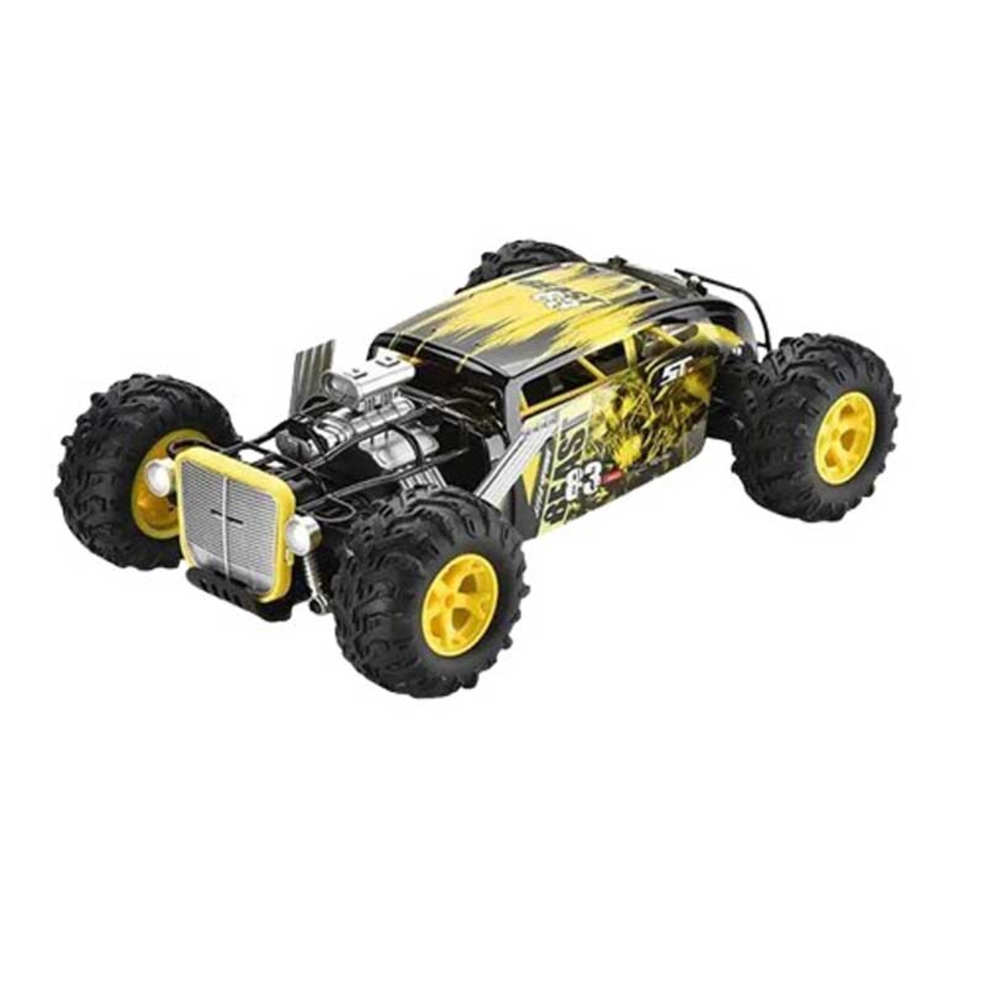 Детска кола 4х
4 за каскади с RC управление 1:12, жълта