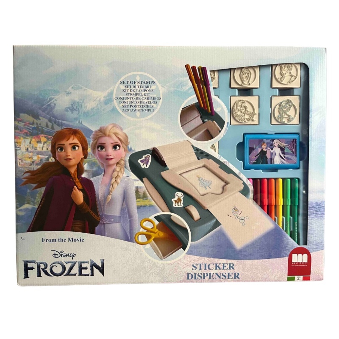 Креативен комплект "Frozen 2" с машина за стикери и аксесоари