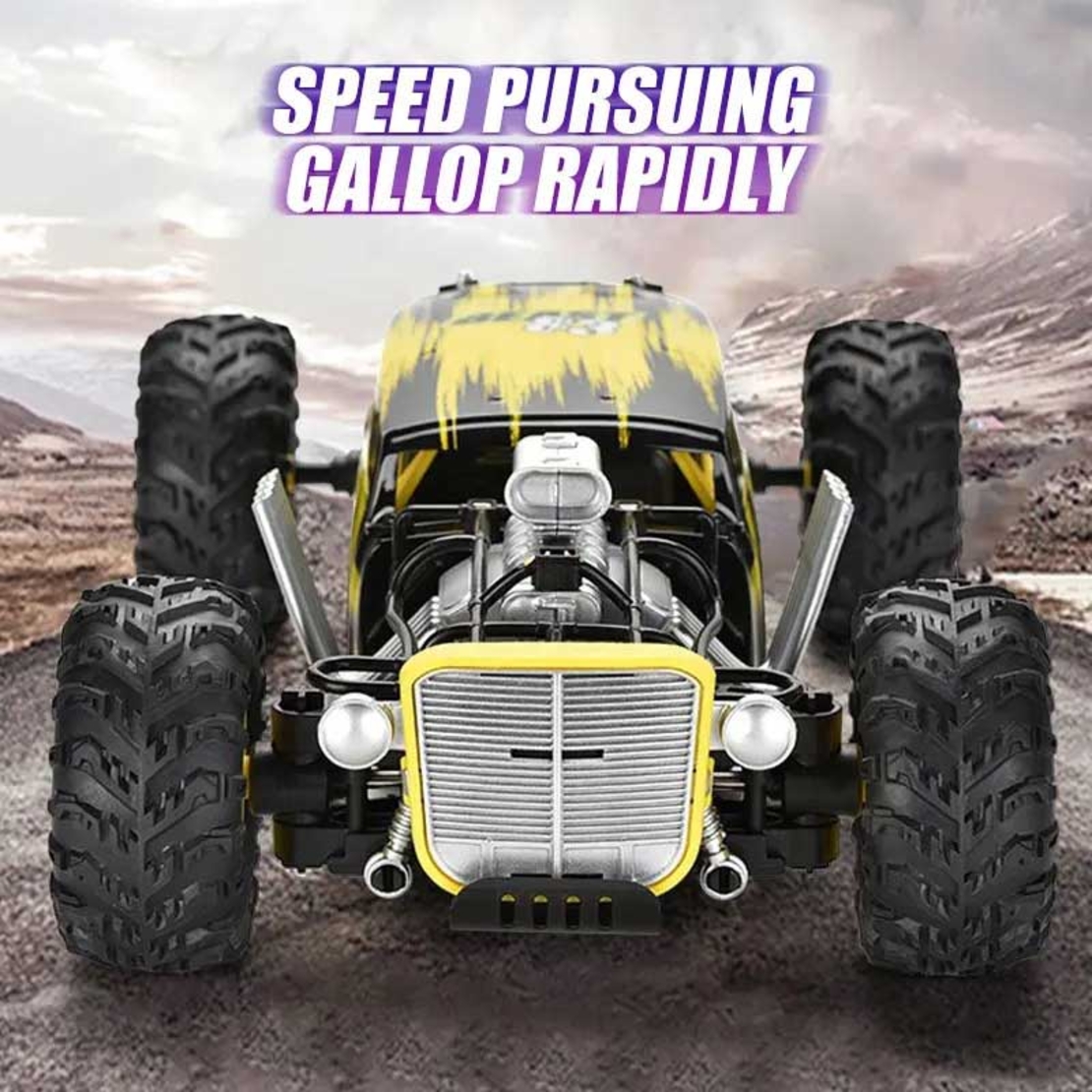 Детска кола 4х
4 за каскади с RC управление 1:12, жълта