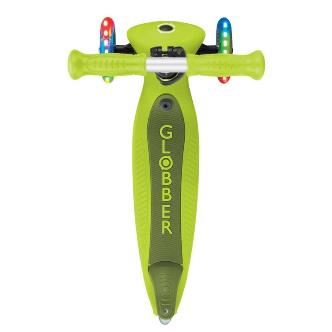 Сгъваема тротинетка с родителски контрол 5 в 1 Globber Go Up Active Lights, лайм