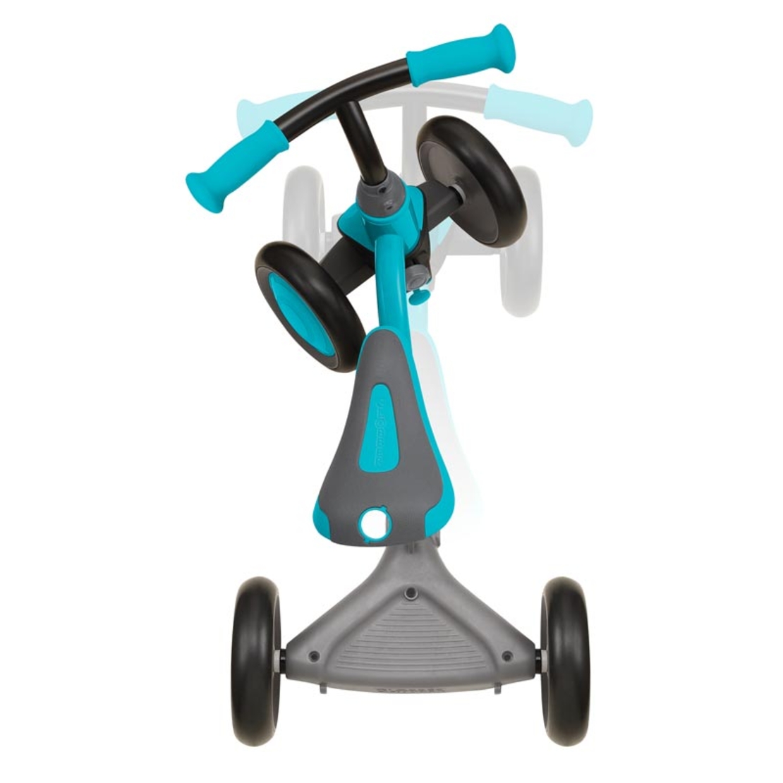 Колело за баланс Globber Learning bike 3 в 1 Deluxe – синьо-зелено
