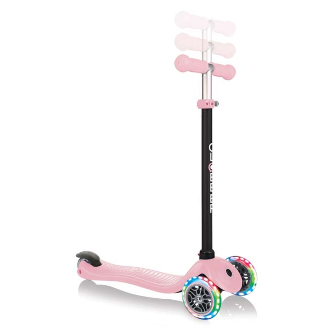 Тротинетка Globber 4 в 1 GO UP Sporty Lights - Пепел от рози