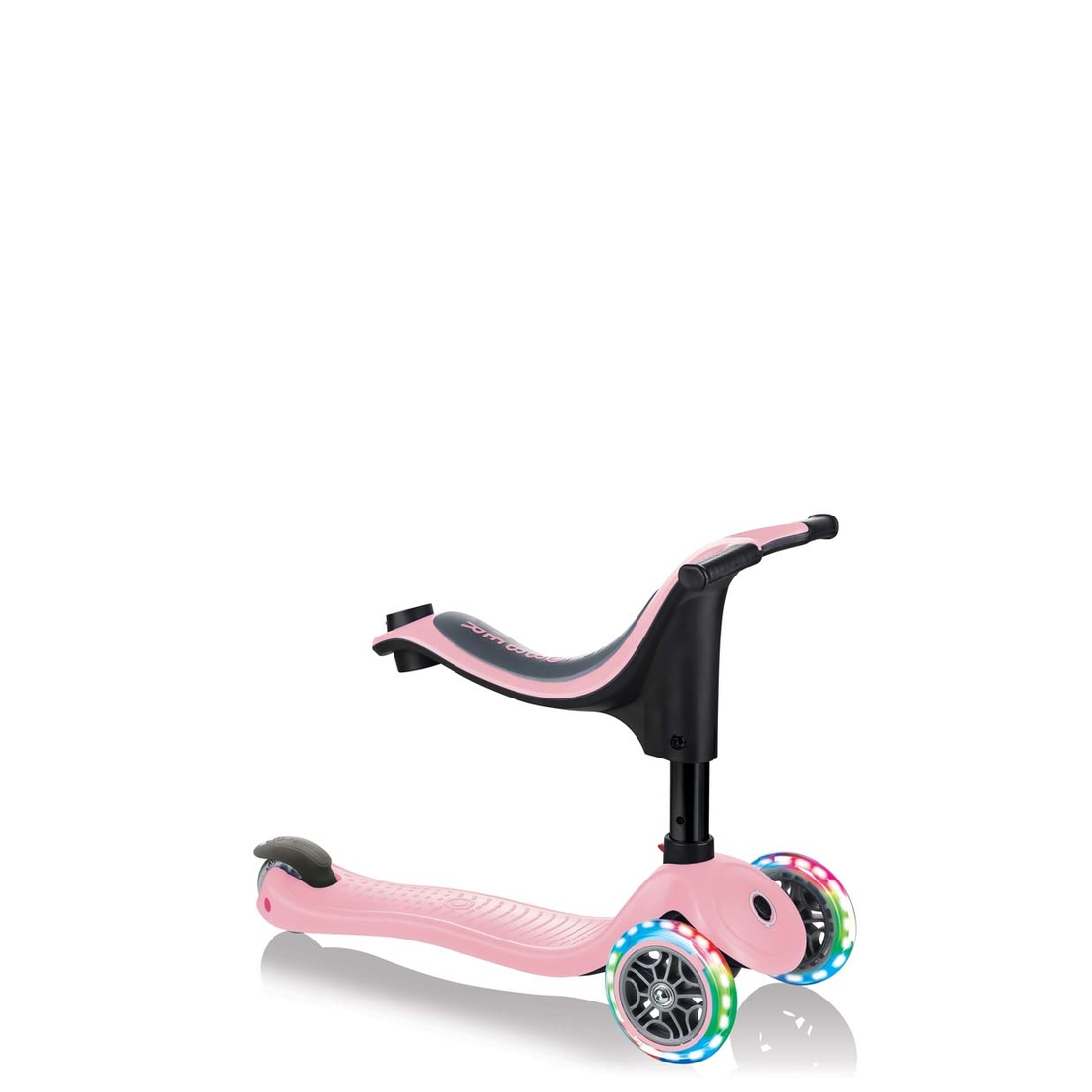 Тротинетка Globber 4 в 1 GO UP Sporty Lights - Пепел от рози