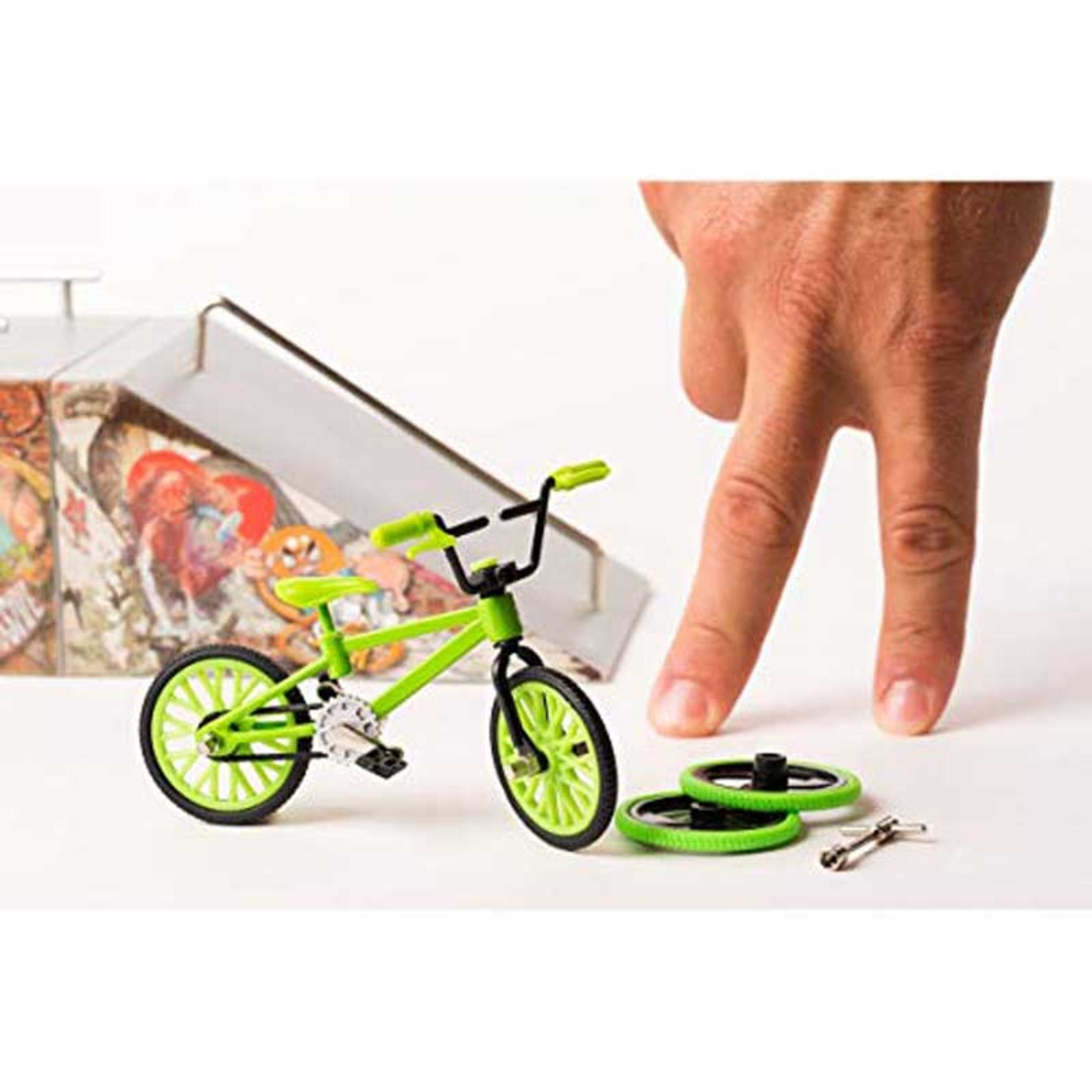Играчка за пръсти Колело BMX, зелено