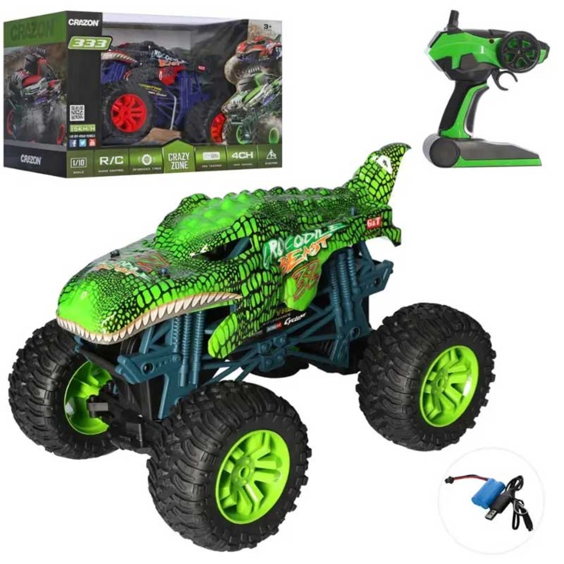 Високопрох
одим джип "Monster", за различни терени, RC 1:10