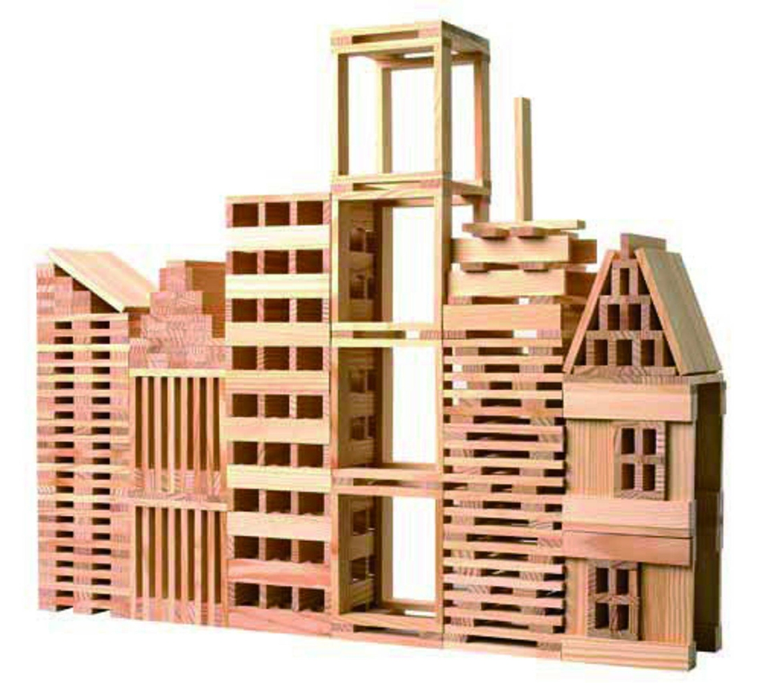 Строител от дървени блокчета - 250 части