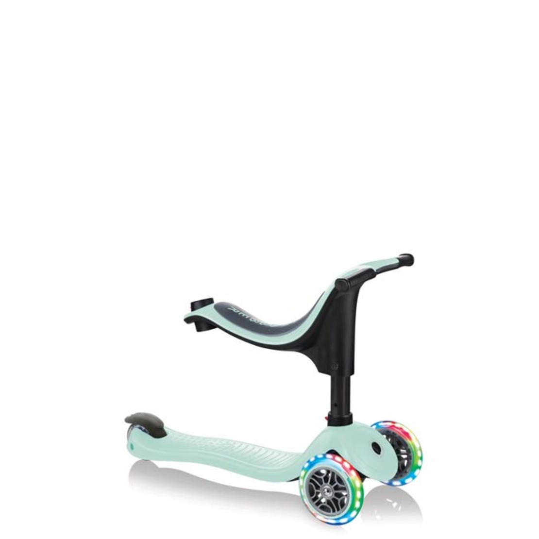 Тротинетка Globber 4 в 1 GO UP Sporty Lights - Ментово зелено
