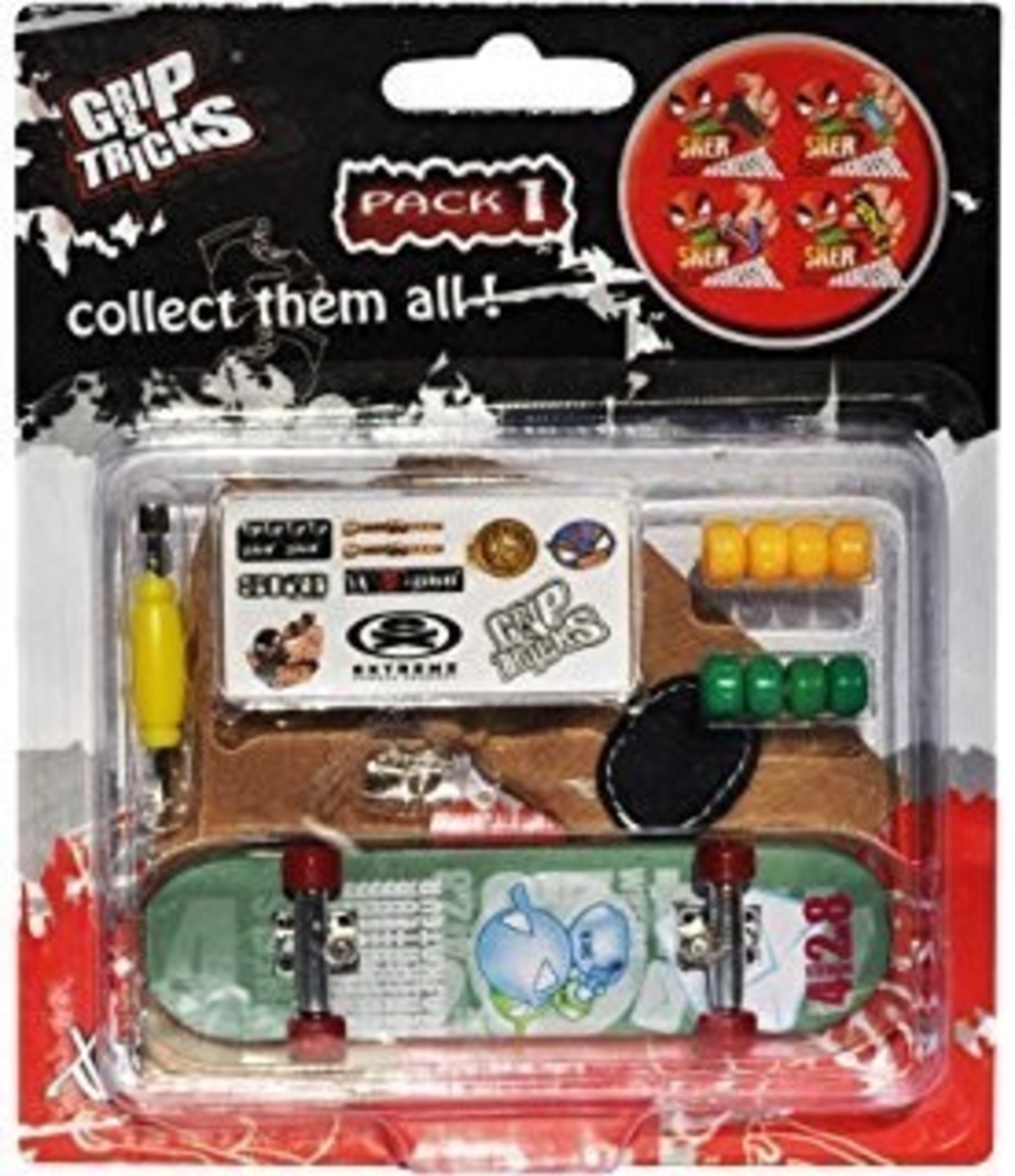 Играчка за пръсти Skateboard, тюркoаз
