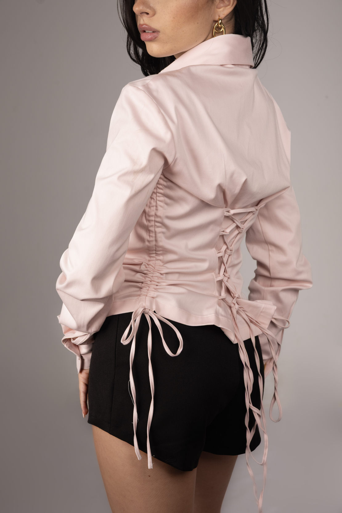 'AGLAIA' SHIRT IN PINK QUARTZ