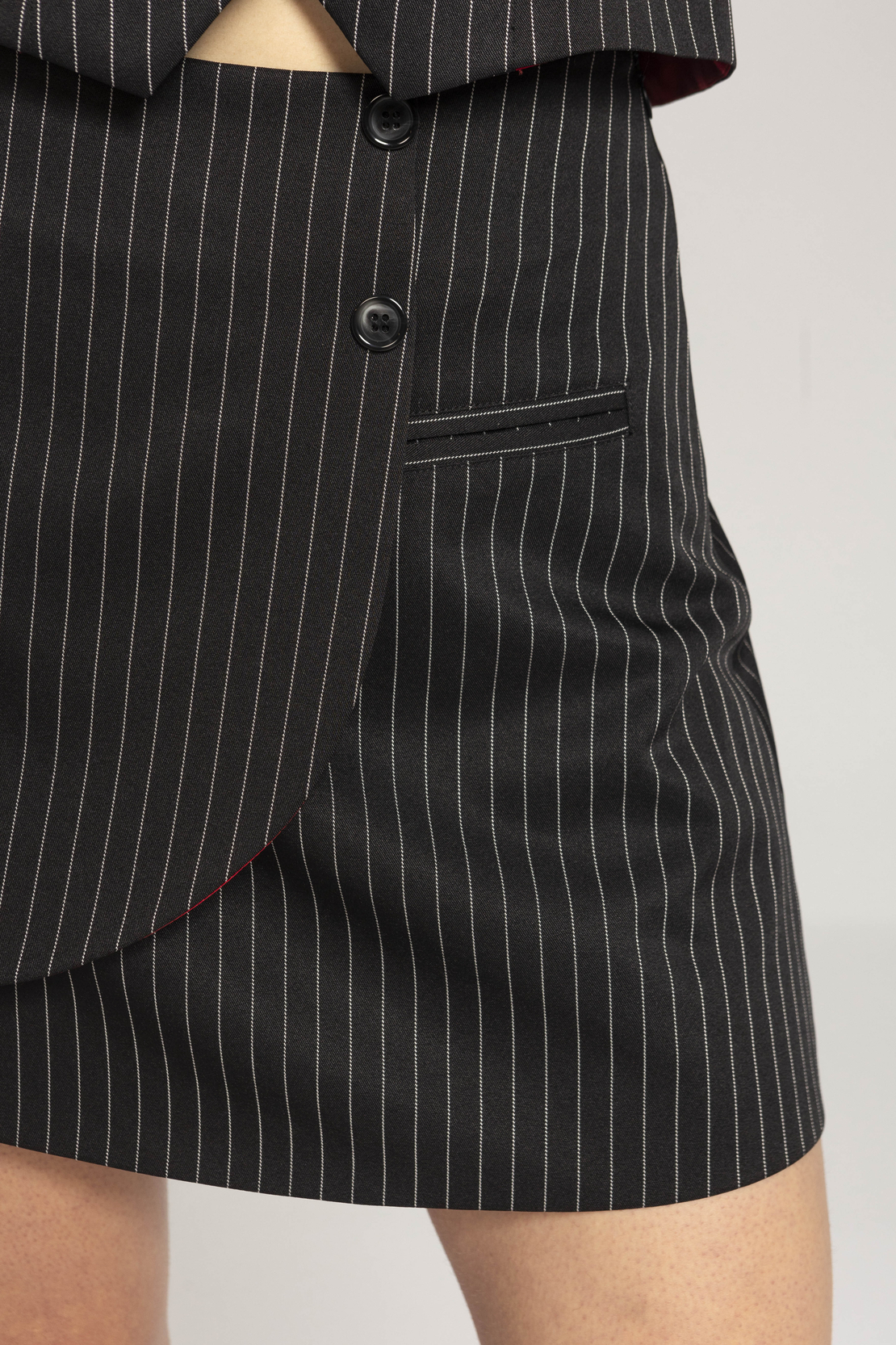 'MAGGIE' Pinstripe Skirt