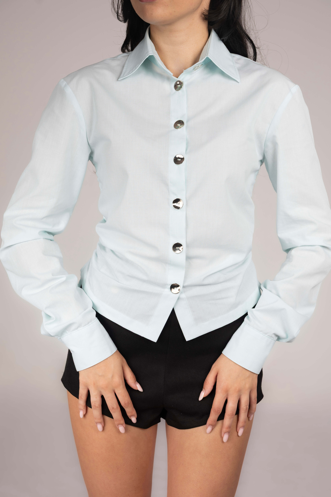 'AGLAIA' SHIRT IN BLUE BAY