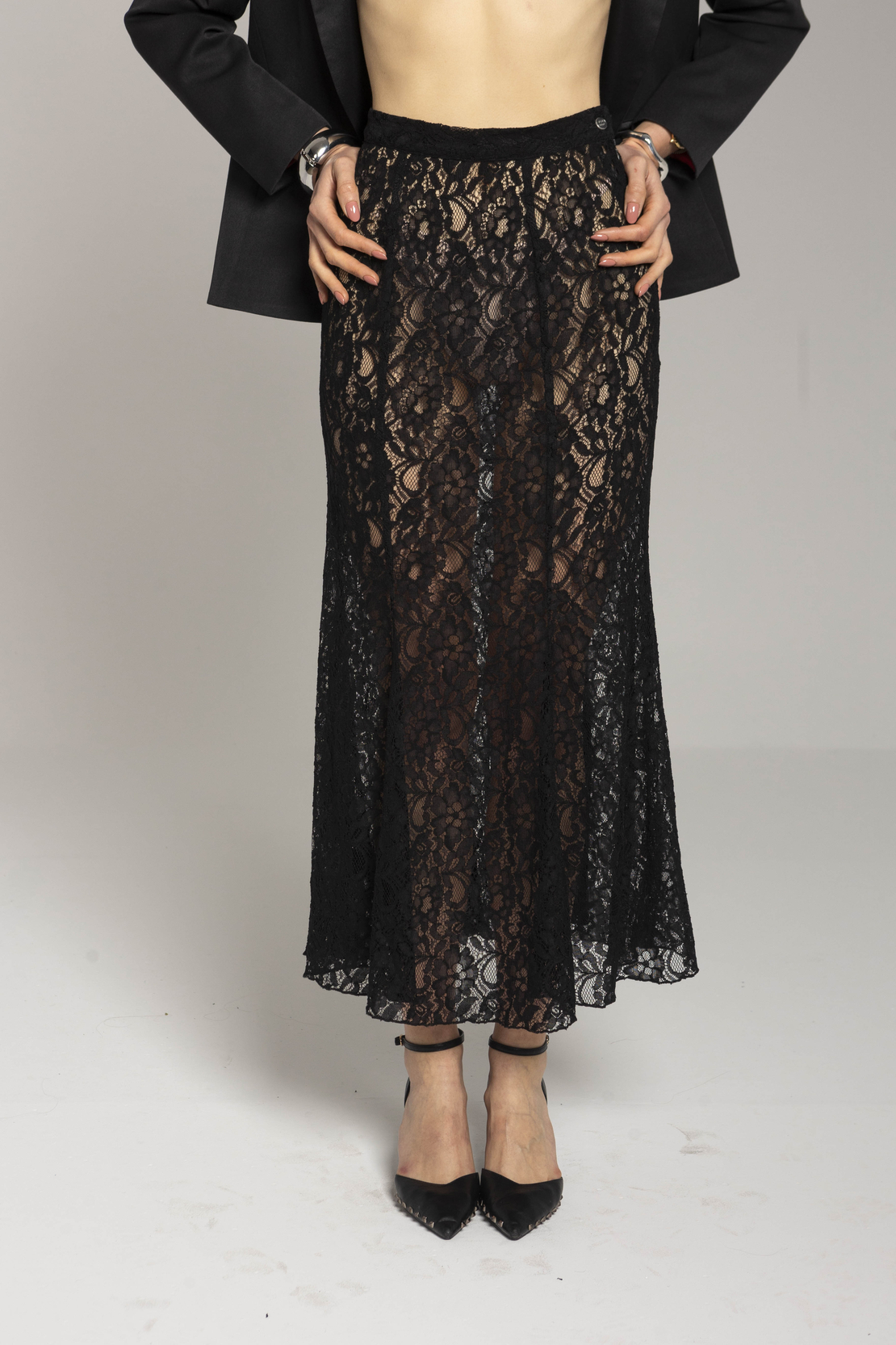 'LACE' Long skirt