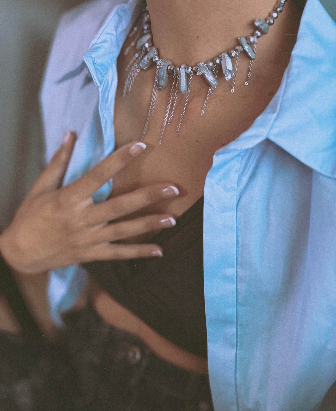 Raw Quartz Necklace
