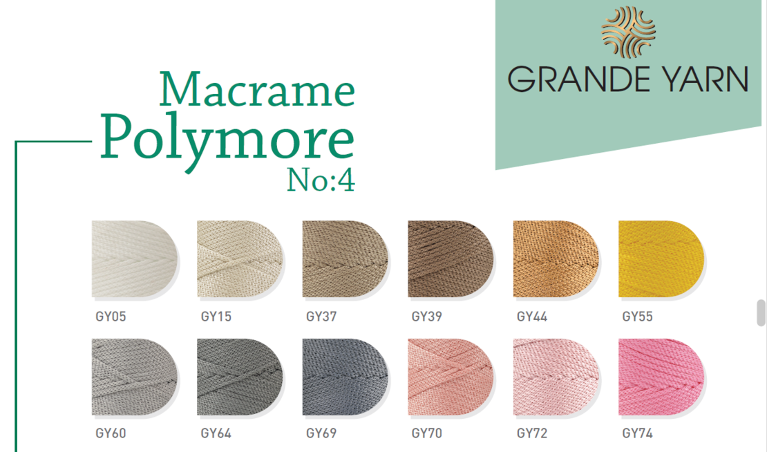 МАКРАМЕ GRANDE YARN 4/31
