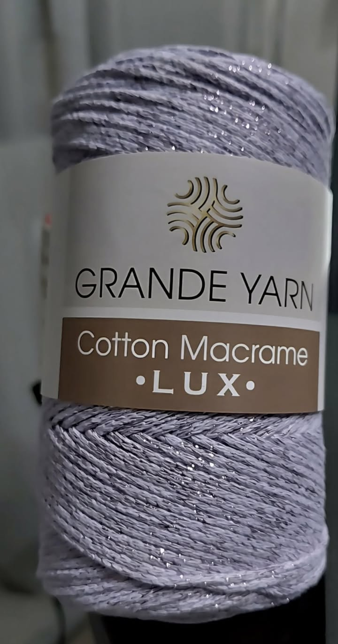 МАКРАМЕ- GRANDE YARN COTTON LUX/134GY-СВ.ЛЮЛЯК