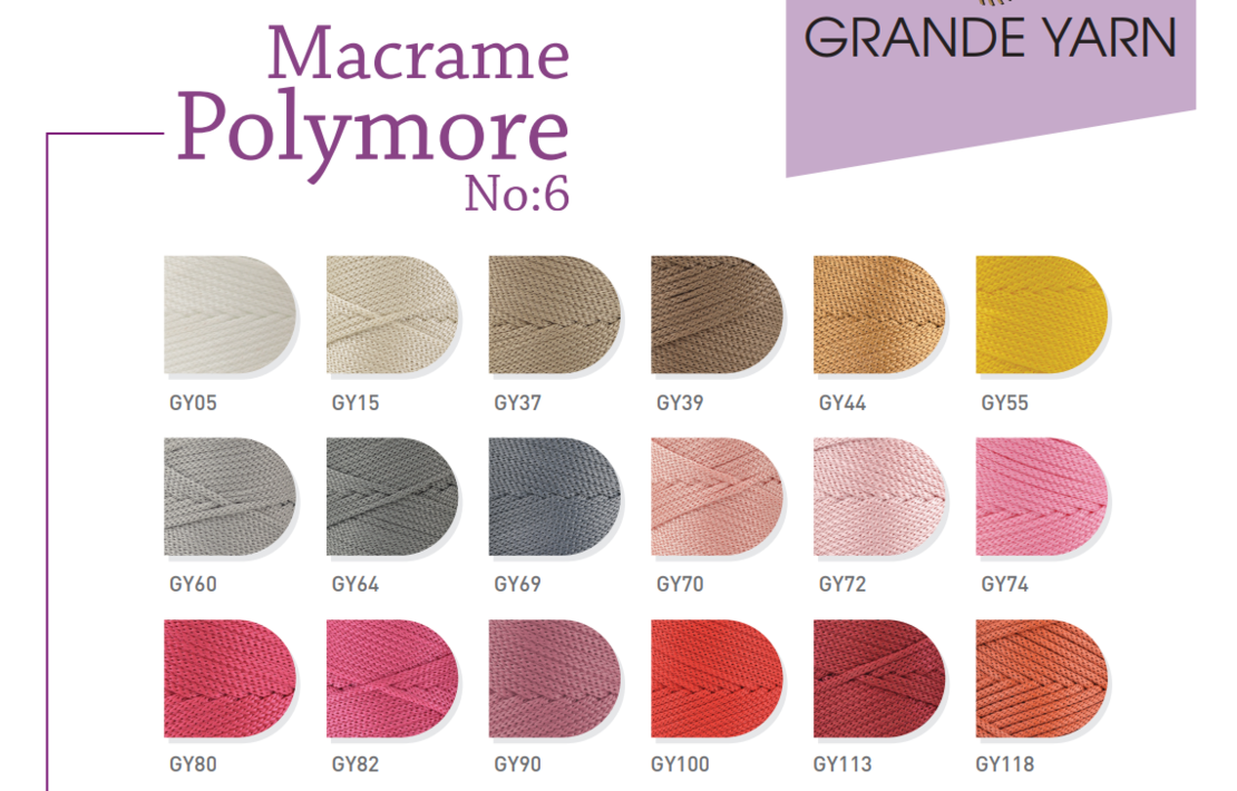 МАКРАМЕ GRANDE YARN 6/100
