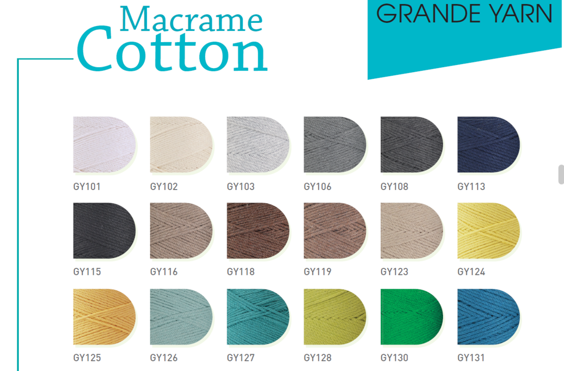 МАКРАМЕ- GRANDE YARN COTTON/152GY
